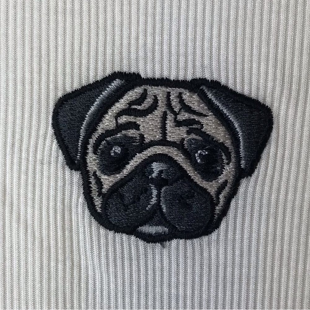 Wild Fable Long Sleeve Cream Pug Top, XS - Picture 3 of 6
